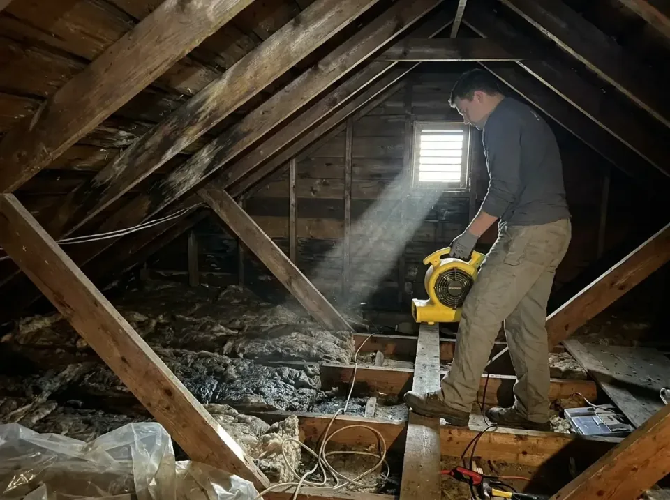 attic-water-damage-drying-proc-007 — frequently asked questions, Emergency Water Extraction & 24/7 Flood Response in Heyburn…